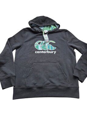 Canterbury Of New Zealand Hoodie Sweatshirt Mens XL Blue Embroidered Logo Tags
